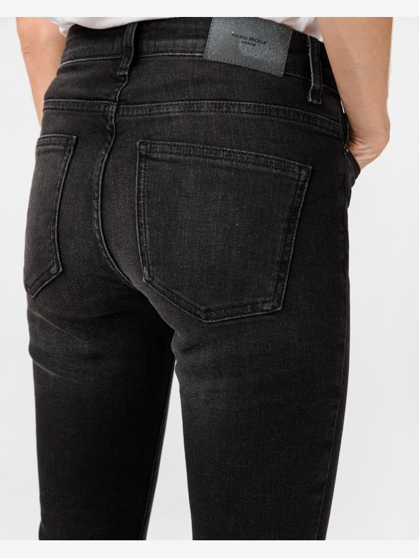 Vero Moda Černé dámské slim fit džíny Vero Moda Ella