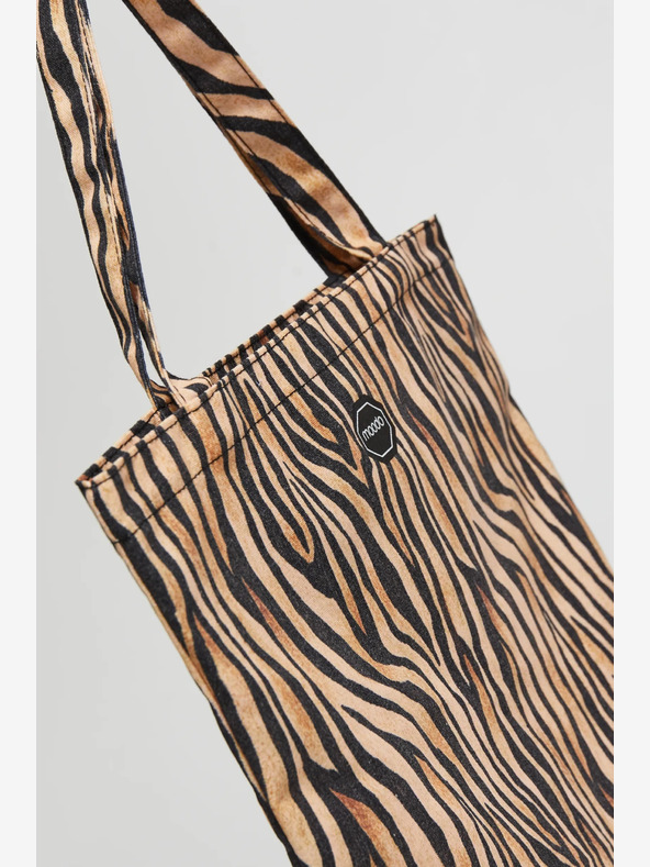 Moodo Bílo-hnědá dámská vzorovaná taška Moodo