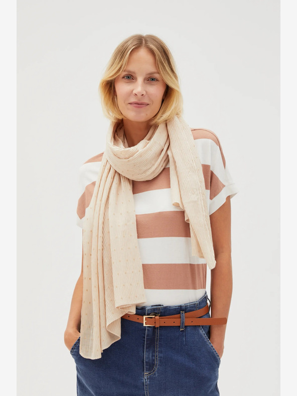Moodo Béžový dámský šátek Moodo