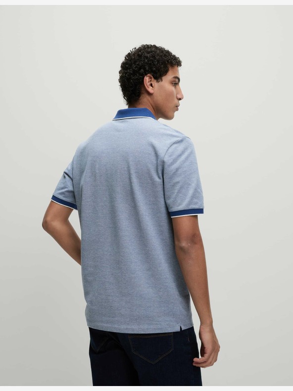 Marks & Spencer Polokošile Pique se zvýrazněnými okraji The Ultimate Marks & Spencer modrá