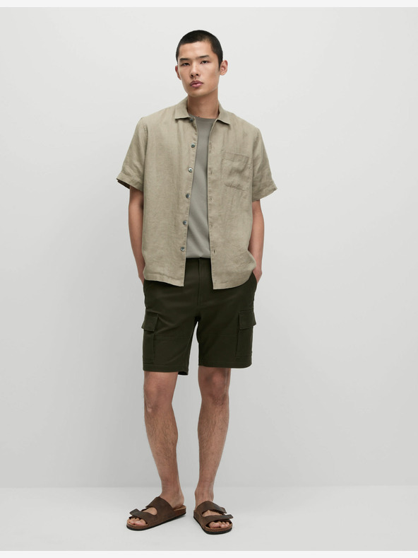 Marks & Spencer Košile z čistého lnu Marks & Spencer hnědá