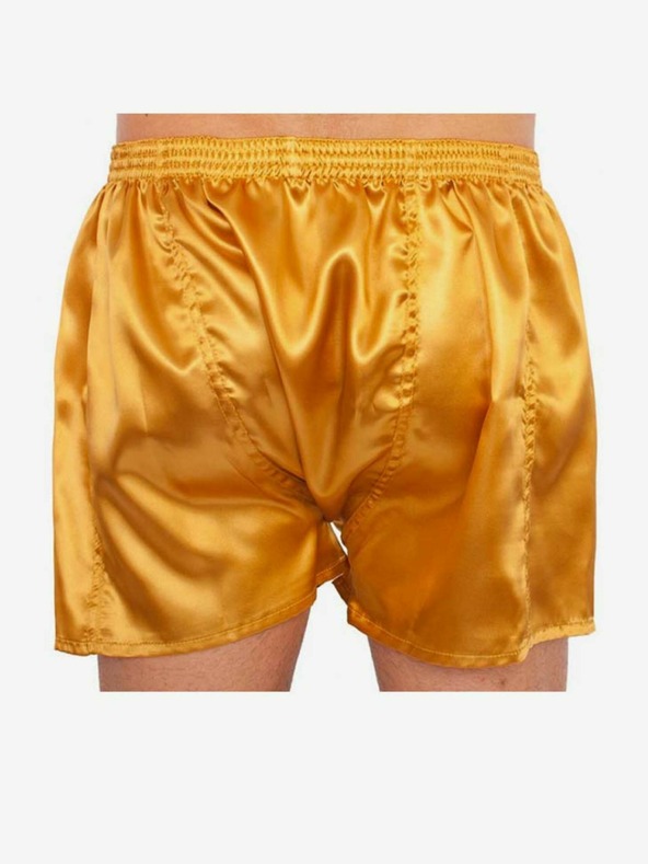 Styx Pánské trenky Styx klasická guma saténové zlaté