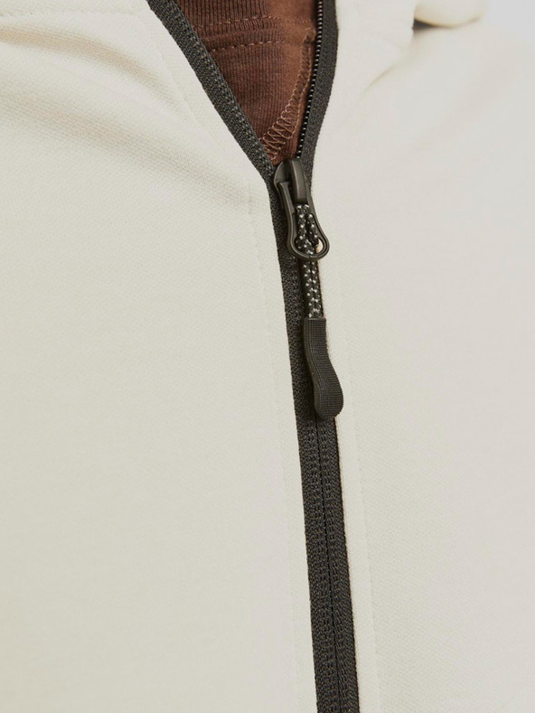 Jack & Jones Béžová pánská mikina s kapucí Jack & Jones