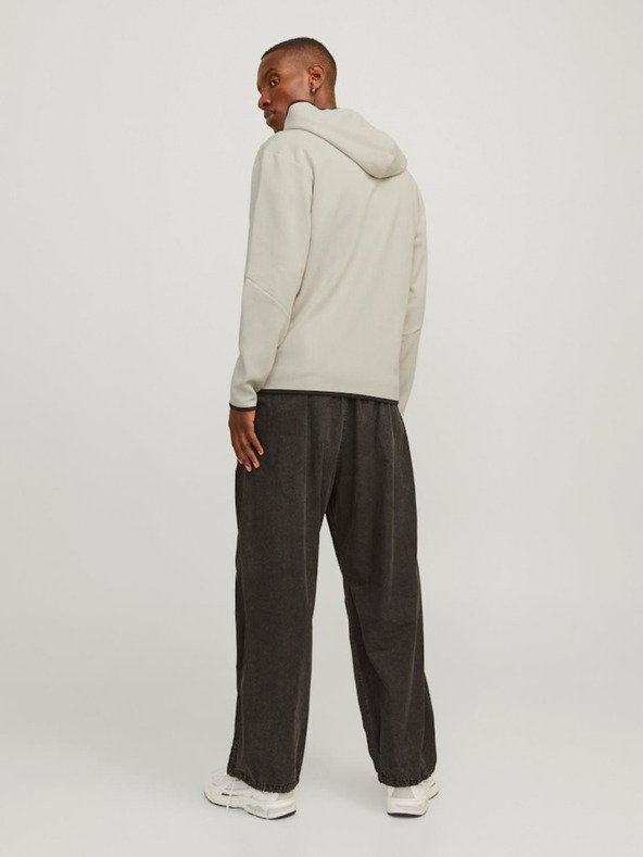 Jack & Jones Béžová pánská mikina s kapucí Jack & Jones