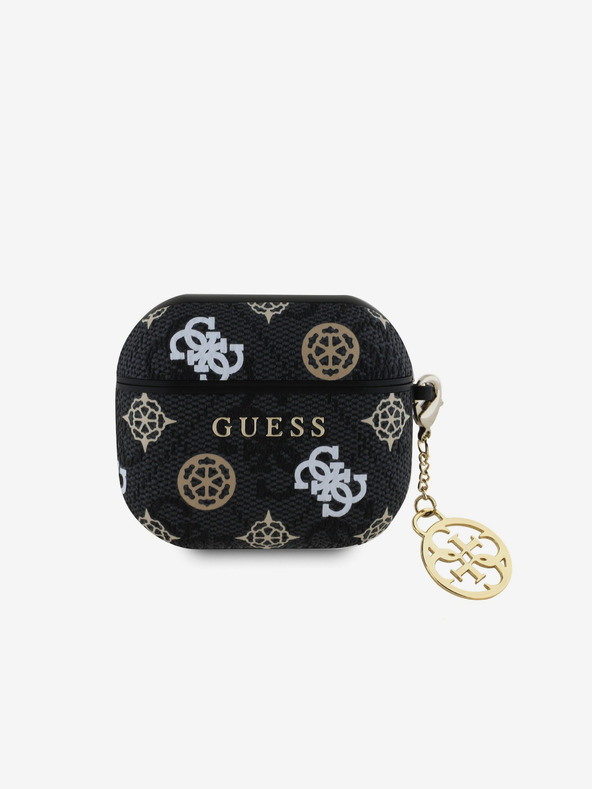 Guess Guess PU 4G Peony Charm Pouzdro pro AirPods 3 Black