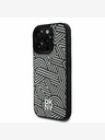 DKNY DKNY PU Leather Crosswalk Pattern Magsafe Zadní Kryt pro iPhone 16 Pro Max Ivory