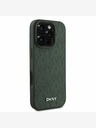 DKNY DKNY PU Leather Grid Pattern Magsafe Zadní Kryt pro iPhone 16 Pro Max Green