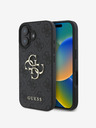 Guess Guess PU 4G Metal Logo Zadní Kryt pro iPhone 16 Grey