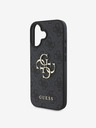 Guess Guess PU 4G Metal Logo Zadní Kryt pro iPhone 16 Grey