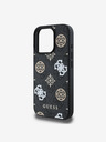Guess Guess PU 4G Peony MagSafe Zadní Kryt pro iPhone 16 Pro Max Black