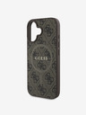 Guess Guess PU Leather 4G Colored Ring MagSafe Zadní Kryt pro iPhone 16 Brown