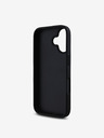 Guess Guess PU Leather 4G Triangle Metal Logo Zadní Kryt pro iPhone 16 Black