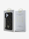 Guess Guess PU Leather 4G Triangle Metal Logo Zadní Kryt pro iPhone 16 Black