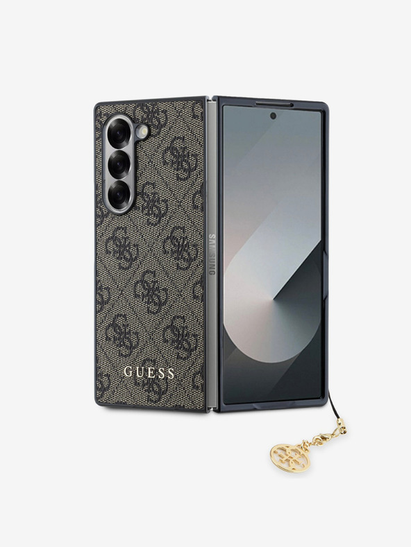 Guess Guess 4G Charm Zadní Kryt pro Samsung Galaxy Z Fold 6 Brown