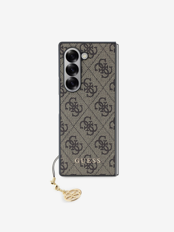 Guess Guess 4G Charm Zadní Kryt pro Samsung Galaxy Z Fold 6 Brown