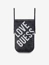 Guess Guess PU 4G Big Love Logo Taška na Telefon Black
