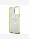 Guess Guess IML 4G Glitter and Triangle Logo MagSafe Zadní Kryt pro iPhone 16 Pro Brown