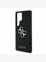 Guess Guess PU Grained 4G Metal Logo Zadní Kryt pro Samsung Galaxy S25 Ultra Black