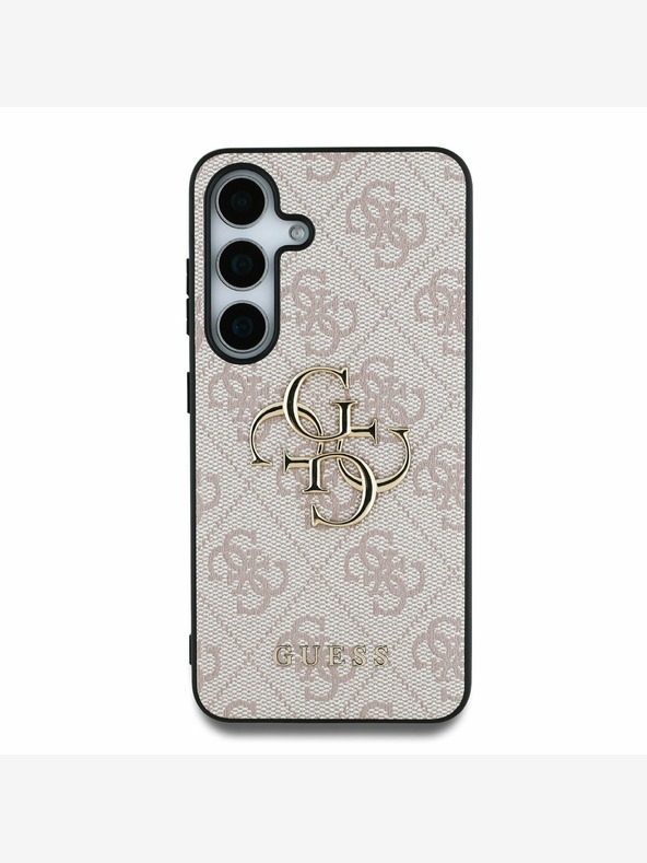 Guess Guess PU 4G Metal Logo Zadní Kryt pro Samsung Galaxy S25+ Pink