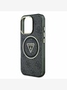 Guess Guess IML 4G Glitter and Triangle Logo MagSafe Zadní Kryt pro iPhone 16 Pro Black