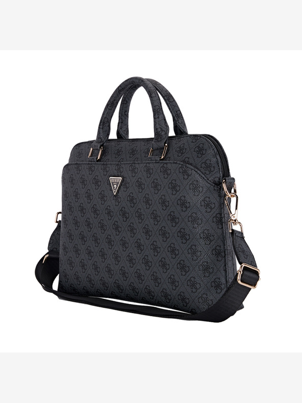 Guess PU 4G Triangle Logo Taška na Notebook 15/16" Black Obal na telefon