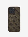 Guess Guess PU Leather 4G Colored Ring MagSafe Zadní Kryt pro iPhone 16 Pro Max Brown