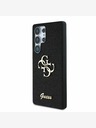 Guess Guess PU Fixed Glitter 4G Metal Logo Zadní Kryt pro Samsung Galaxy S25 Ultra Black