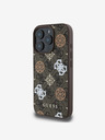 Guess Guess PU 4G Peony MagSafe Zadní Kryt pro iPhone 16 Pro Max Brown