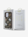 Guess Guess PU 4G Peony MagSafe Zadní Kryt pro iPhone 16 Pro Max Brown