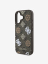 Guess Guess PU 4G Peony MagSafe Zadní Kryt pro iPhone 16 Brown