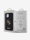 Guess Guess PU Fixed Glitter 4G Metal Logo Zadní Kryt pro iPhone 13 Black