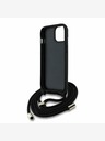 Guess Guess PU 4G Metal Logo Crossbody Popruh Zadní Kryt pro iPhone 15 Black