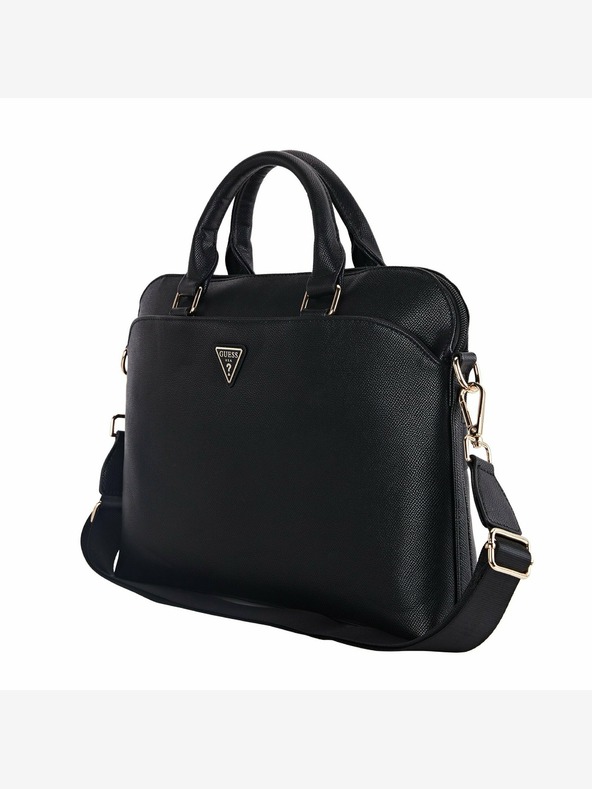 Guess Guess PU Grained Triangle Logo Taška na Notebook 15/16" Black