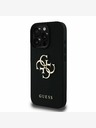 Guess Guess PU Grained 4G Metal Logo Zadní Kryt pro iPhone 16 Pro Black
