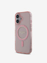 Guess Guess IML Glitter Ring MagSafe Zadní Kryt pro iPhone 16 Pink
