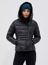 Moodo Černá dámská prošívaná krátká bunda Moodo