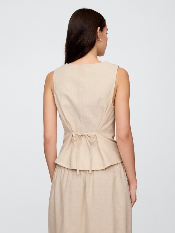 GAP Lněná vesta GAP