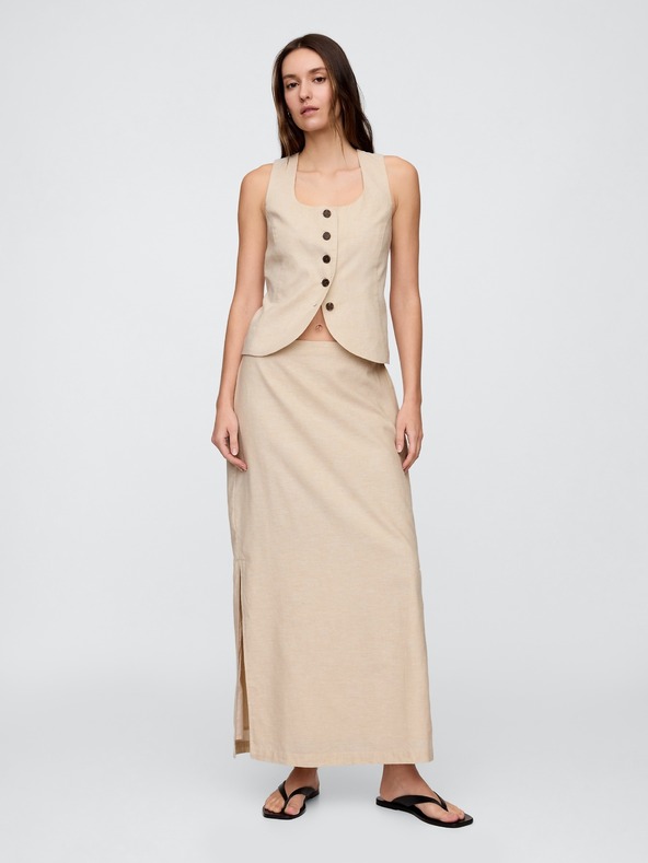 GAP Lněná vesta GAP