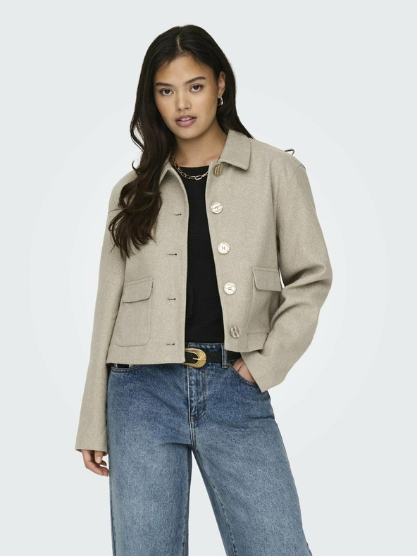 Jacqueline de Yong Béžová dámská bunda JDY JDYCALLIE