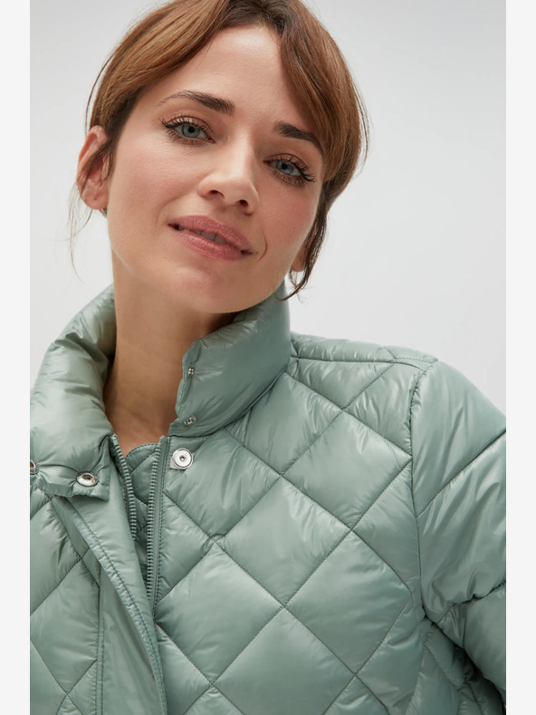 Moodo Zelená dámská prošívaná bunda Moodo