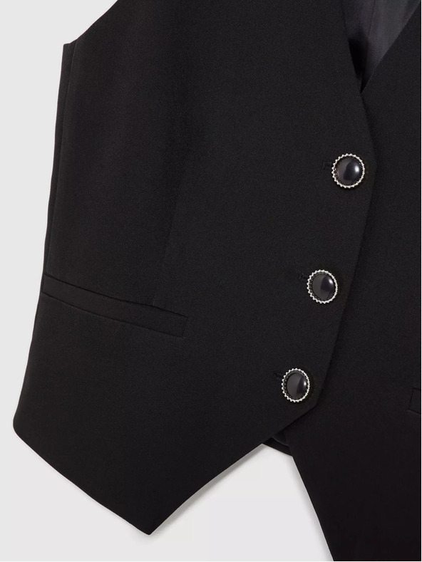 Moodo Černá dámská vesta Moodo