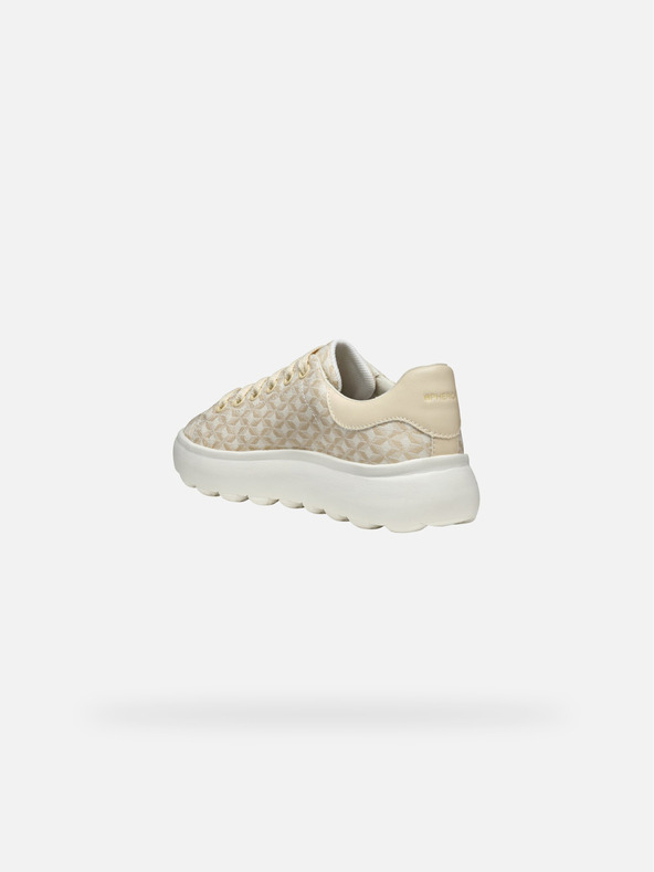 Geox Krémové dámské tenisky Geox Spherica EC4.1