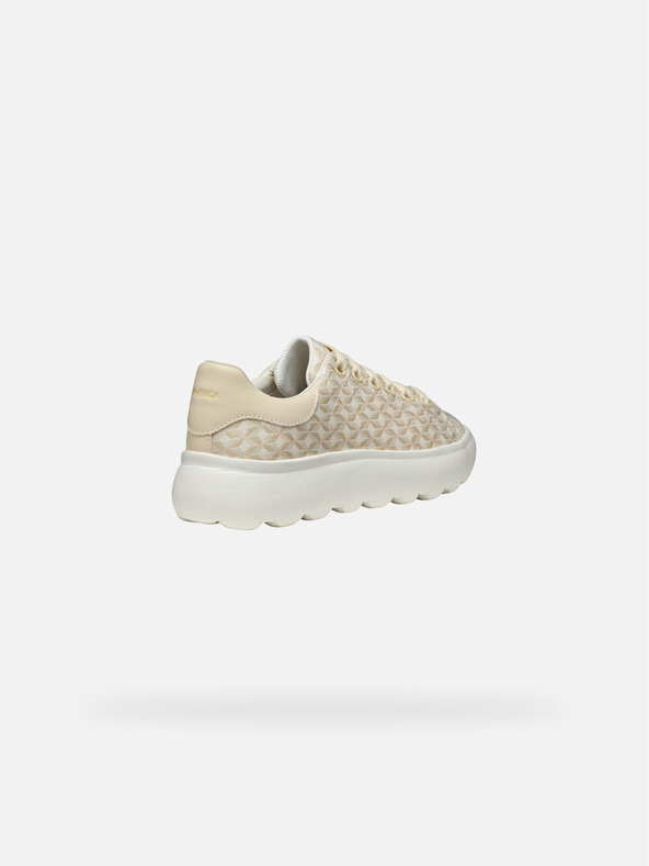 Geox Krémové dámské tenisky Geox Spherica EC4.1