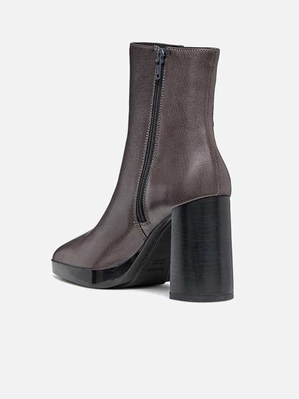 Geox Tmavě šedá dámská kotníková obuv Geox Teulada