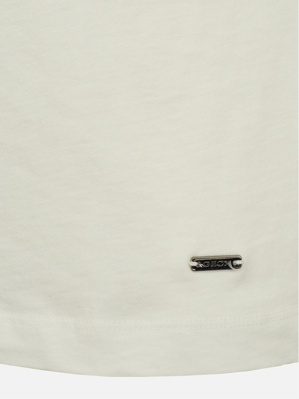 Geox Bílé pánské tričko Geox