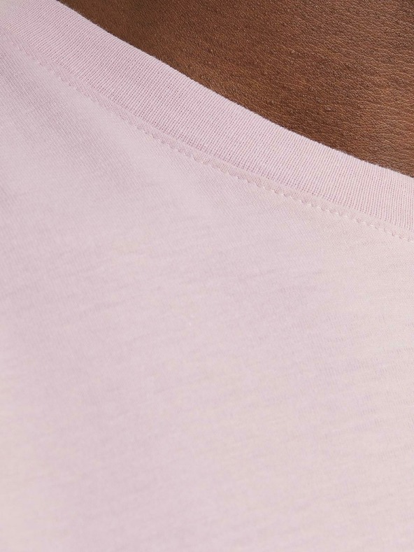 Jack & Jones Růžové pánské tričko Jack & Jones