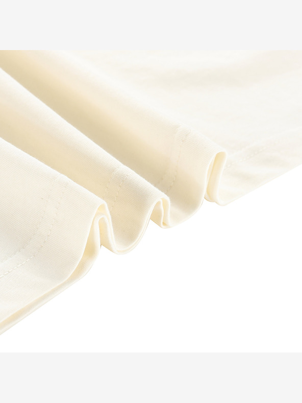 ALPINE PRO Pánské triko z organické bavlny ALPINE PRO TERMES 2 creme varianta pb