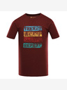 ALPINE PRO Pánské rychleschnoucí triko s cool dry ALPINE PRO BOLEN 2 merlot varianta pb
