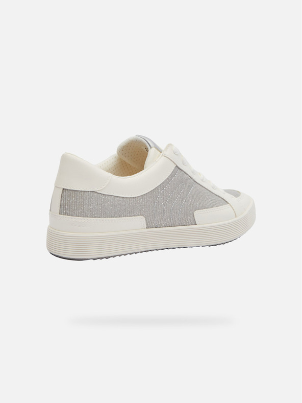 Geox Stříbrné dámské tenisky Geox Blomiee