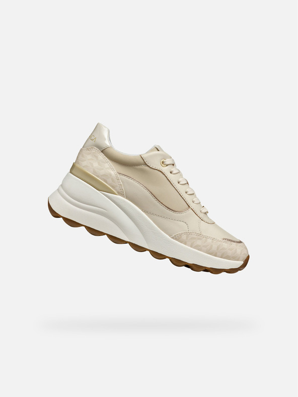 Geox Krémové dámské tenisky Geox Spherica EC13